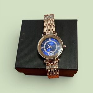 Lobor Rose Gold and Blue Watch